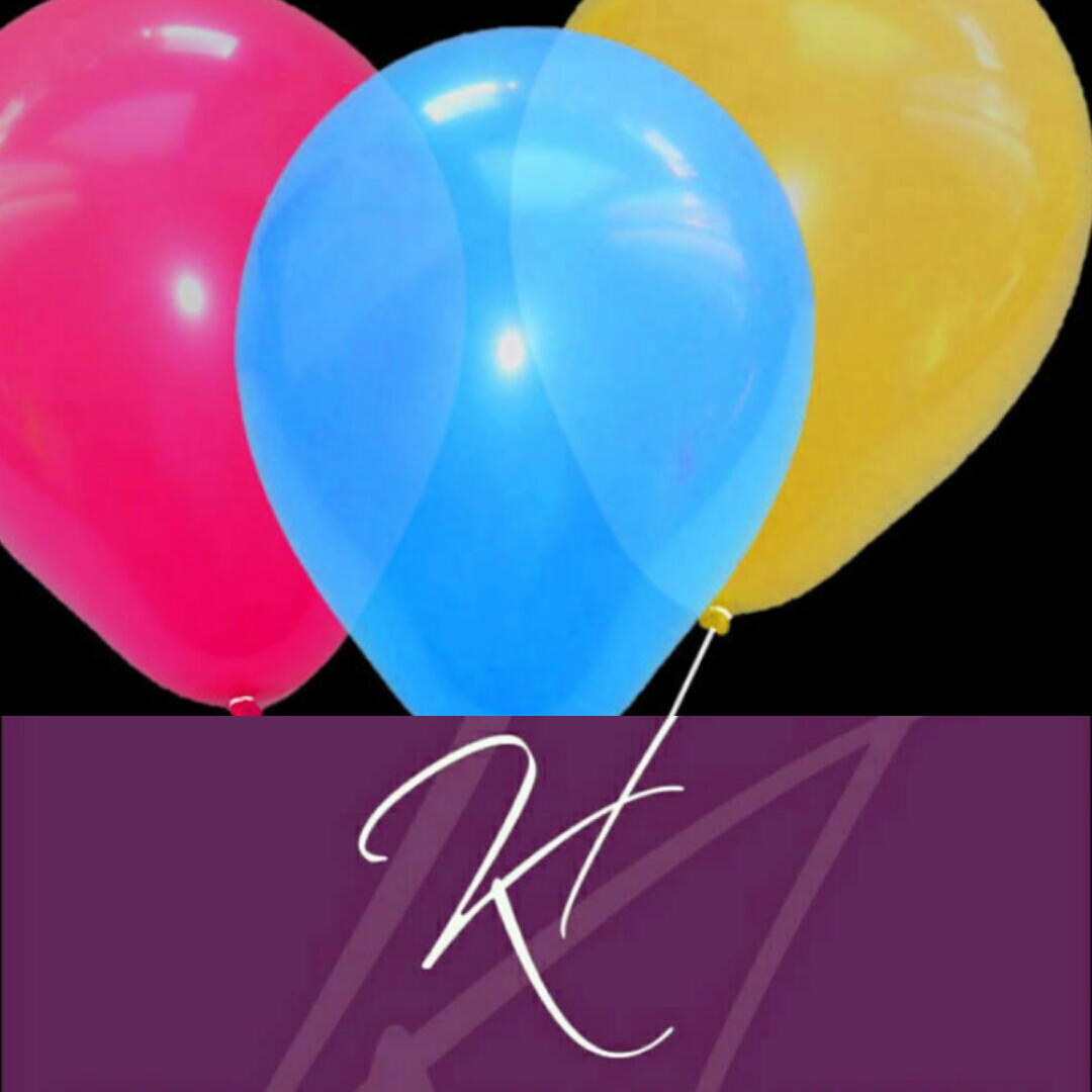 ballonnen om het tienjarig bestaan te vieren